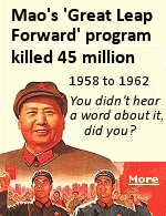 Mao Zedong, founder of the People's Republic of China, qualifies as the greatest mass murderer in world history. Between 1958 and 1962, at least 45 million people were worked, starved or beaten to death in China. The worldwide death toll of the Second World War was 55 million.